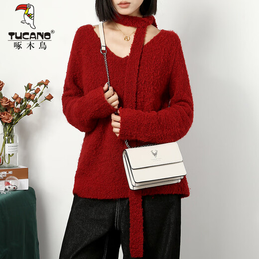 Woodpecker (TUCANO) bag women's 2025 cowhide chain small square bag single shoulder crossbody bag practical birthday gift for girlfriend