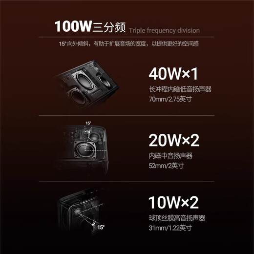 DECOTECH柏林之声无线德国蓝牙音响HIFI发烧级高音质低音炮高端电脑hq声效 S8 Pro Max 珍珠银 套餐四 TWS互联版+2个音箱+标配