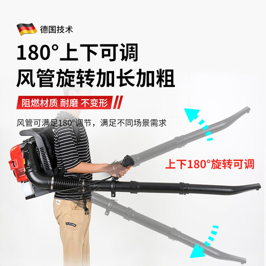锐姿汽油吹风机背式工业用大棚吹雪机大功率森林消防风力灭火机鼓风机 四冲-背式-EB9900-纯汽油-5.8