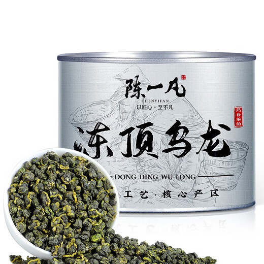 Chen Yifan Frozen Top Oolong Tea New Tea Strong Flavor Authentic Taiwan High Mountain Tea Taiwanese Oolong Tea Round Can 100g