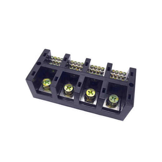 Three-in and multiple-out branch terminal JHT high-current three-phase four-wire high-power terminal block splitter wire three-in and three-out (1 point 1) 250A three-in and three-out (1 point 1)