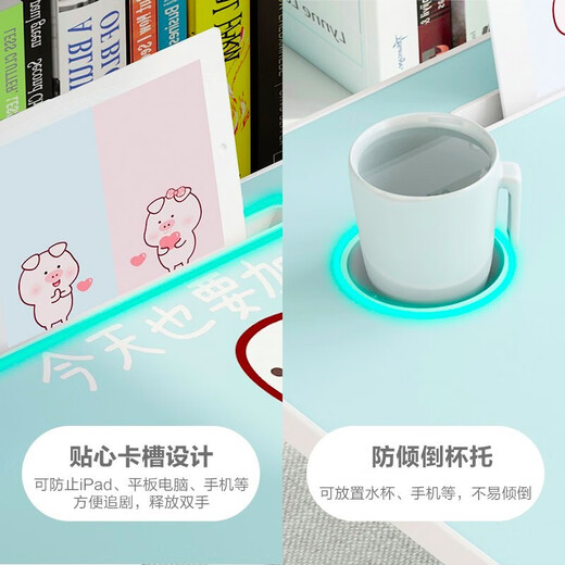 Desk Laptop Bed Computer Desk Foldable Desk Student Dormitory Small Table Lazy Large Small Table Home Gaming Black w Black Anti-Slip Legs + Integrated Desktop 60L*40W*28H