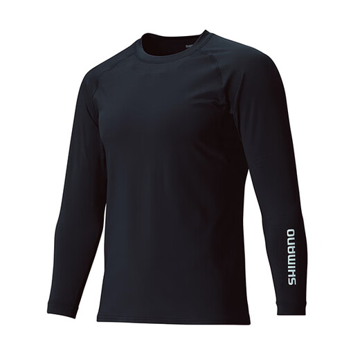 SHIMANO20 new model IN-061Q water-absorbent quick-drying clothing, anti-UV, sun protection, heat-absorbing and breathable fishing clothing IN-061Q black camouflage XL