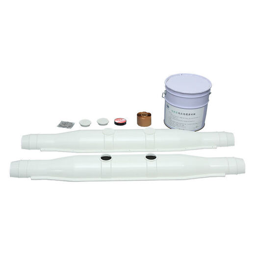 High-voltage cable explosion-proof trough box 10-35KV3X300 fiberglass intermediate joint flame-retardant and waterproof glue-filled protection box 1 meter small shell + glue