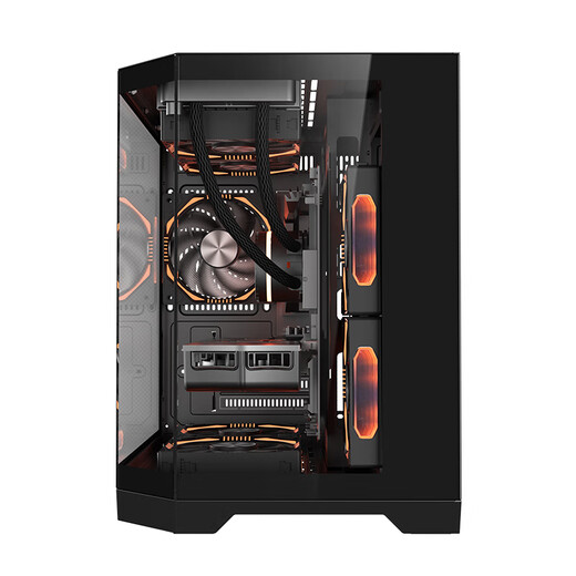Wanjiagu Yongzhe mini A-pillar-free computer case desktop 240 water-cooled main case sea view room MATX motherboard case 33cm long graphics card air-cooled side-through case Dreamer mini black sea view room