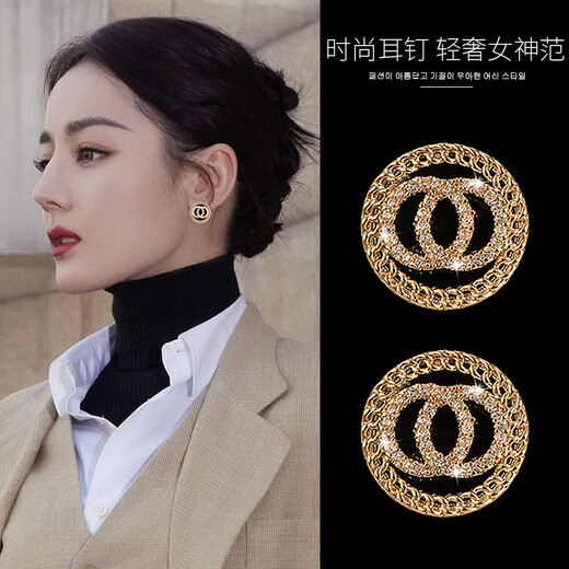 QPQK black earrings 2025 new popular style earrings light luxury high-end sterling silver earrings girls birthday gift black earrings high-end gift box