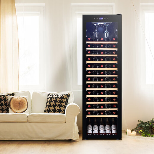 Bacchus wine cabinet constant temperature embedded wine cellar level wine cabinet wine cabinet constant temperature refrigerator home living room refrigerator private club office restaurant wine ice bar tea cabinet 208 liters air-cooled single temperature hanging cup