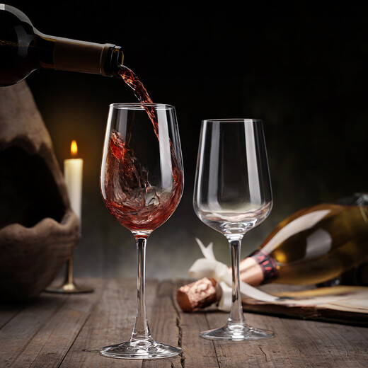 Minghuitong 12-piece home dinner red wine glass set crystal goblet decanter wine glass burgundy wj family mass-selling pack 350 crystal 12-piece set