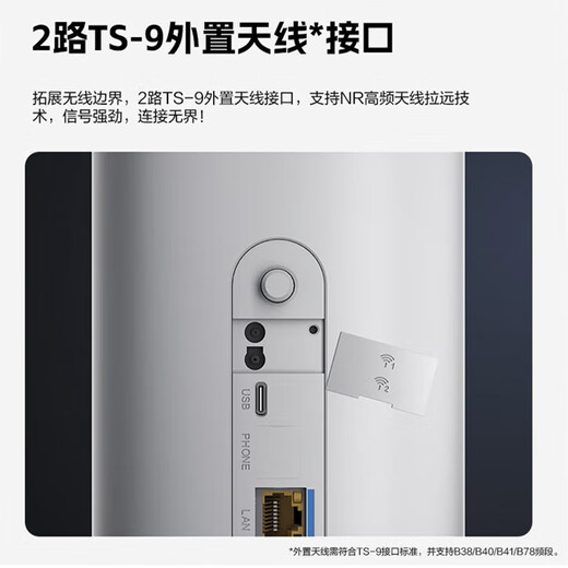 ZTE (ZTE) G5 Pro 5G mobile router CPE SIM card plug-in card for Internet access WiFi7 BE7200M 2.5G dual network port/MC8512 2024 flagship new product ZTE G5 Pro WiFi7 AI intelligent acceleration