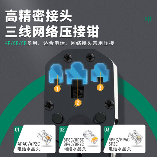 世达（SATA）91119 多功能省力网络压接钳8