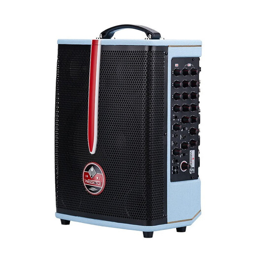 Mo 3 speaker Mo 3 new product Huishui S6 outdoor live broadcast karaoke guitar playing sound 200W high power S6 Huishui speaker blue