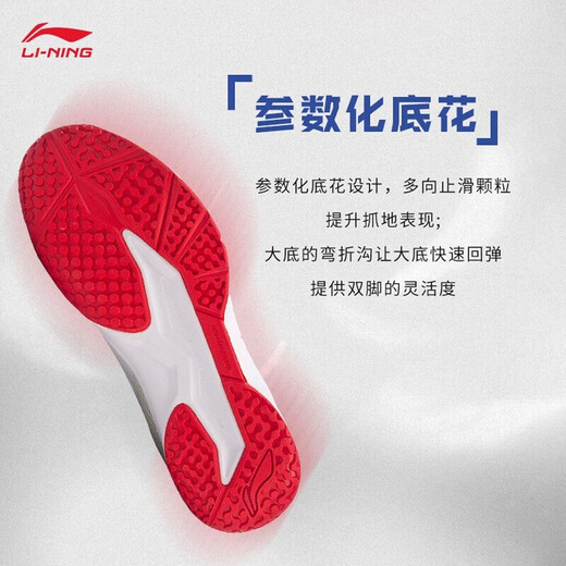 
Li Ning badminton shoes men's shoes new non-slip wear-resistant training shoes all-round king 011 lightweight competition shoes breathable sports shoes Standard white/Haibao blue [standard last] 43 (270mm)