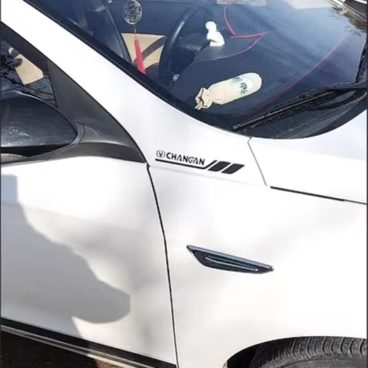 REACHNOW new car body decoration stickers, door personality, sporty car stickers, modified scratch blocking car stickers, door pull flowers, Mercedes Benz, black pair, 30*4 cm