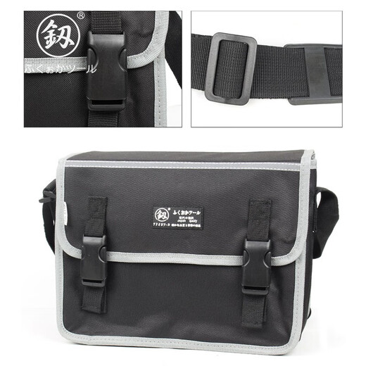鰰 Japan Fukuoka Tools household shoulder bag multi-function computer repair tool bag canvas bag electrician bag FO-8120 industrial grade stab-proof tool bag 12 inches