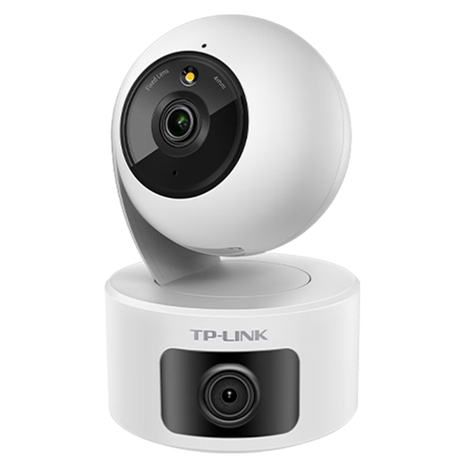 TP-LINK普联 双摄双画面600-1000万智能摄像头 家用监控器360度夜视全景无线 手机远程婴儿宠物室内安防  TL-IPC44AW 双摄版（双400万镜头） 256G