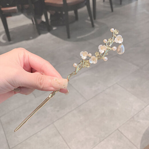 Su Shiliu's high-end camellia hairpin, exquisite temperament, ancient style, classical new Chinese style cheongsam hairpin, headdress, antique camellia hairpin