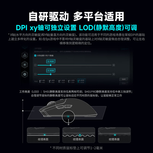 仁魔SA-MH01无线游戏电竞鼠标PAW3395/3950热插拔微动蓝牙三模办公鼠标有线 中大手轻量化电脑滑鼠 MH01PRO白色【3950热插拔微动+无线8K】 三模连接