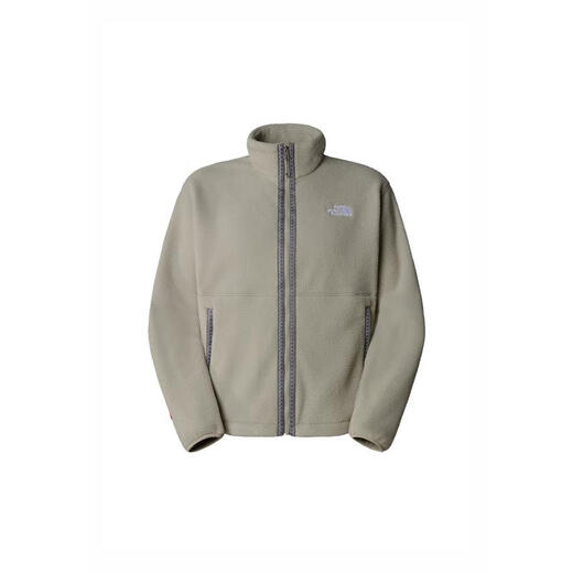 The North Face men's fashionable and versatile casual style stand collar sports jacket TNF FLEESKI warm, breathable and versatile jacket clay gray XS