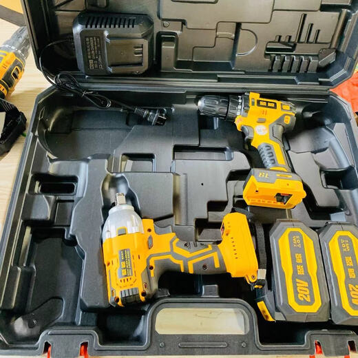 Raging Whale 15-cell battery brushless rechargeable electric hammer impact drill lithium electric angle grinder electric drill wrench battery universal set Ares VIP four-piece set hot recommendation recommended brushless four-piece set-four batteries and two charges