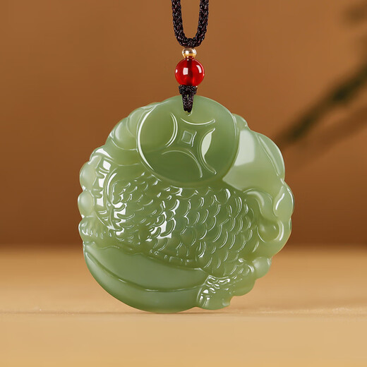 Jiadabao Yahetian Jade Pendant Men and Women Kirin Jade Pendant Jade Jade Pendant with Certificate Looking Back Kirin