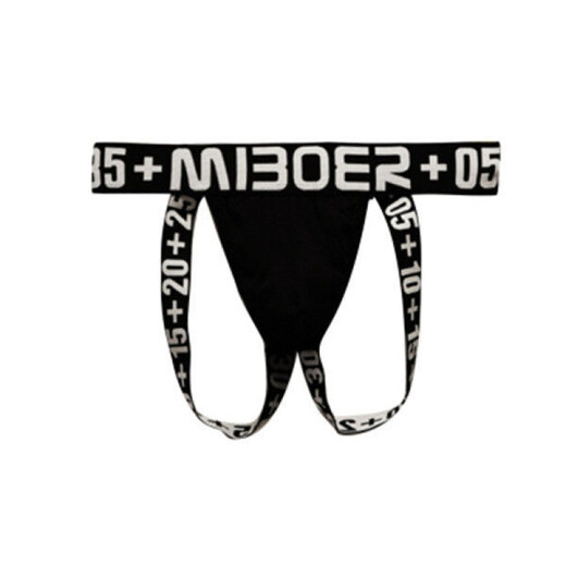 Long Night Men's Double Butt Briefs Half Cover Hip Thong Pure Cotton Sexy Low Waist Bag Tight Gay0 Men's 2XL 525 Pure Gray