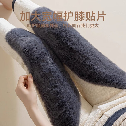 Flying in the snow, huge thick lambswool kneepads, wool thermal pants, men's cotton pants, kneepads and waist, plus velvet, thickening, extra thick for middle-aged and elderly people