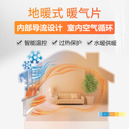 Water heating heater convection wall heating household wall-mounted heater water circulation heater 2500W right power supply 17252024 new upgraded smart