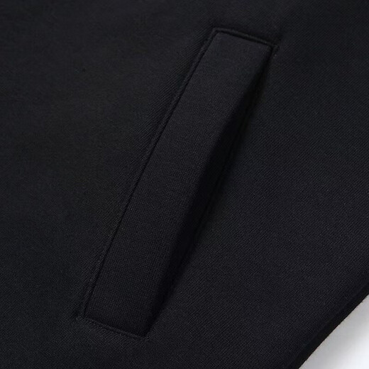 Stand collar zipper sweatshirt for men and women, cardigan jacket, sweatshirt, men's coat, autumn and winter men's clothing, versatile black 3XL
