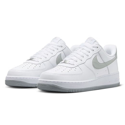Nike NIKE cushioning sneakers men's Air Force 1 AIR FORCE 1 sneakers FJ4146-100 white gray 41