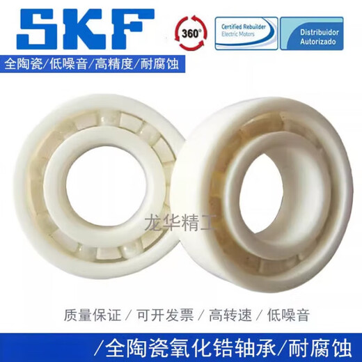 SKF Swedish ceramic bearing zirconia high temperature resistant 6300 6301 6302 6303 6304 6305 customized SKF 6301CE-2RS1
