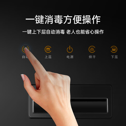 Rongsheng disinfection cabinet household embedded large-capacity kitchen disinfection cupboard tableware disinfection 110L two-star RX02K (A)