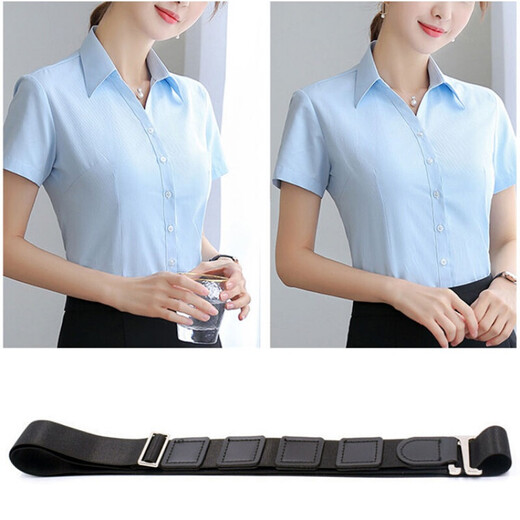 Shirt sleeve hoop corset artifact, unisex business shirt, anti-slip, anti-wrinkle, anti-slip, invisible straps, formal shirt top fixation, 3.0CM upgrade