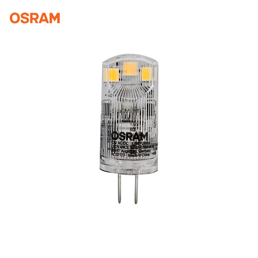 OSRAM LED lamp beads 12V low voltage lamp beads G4 thin leg crystal lamp dining chandelier small plug bulb 1.8W/2700K yellow light
