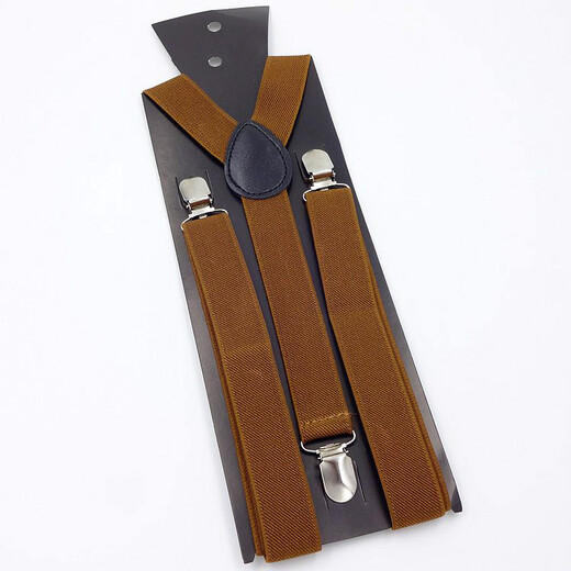 Hosenträger für Damen und Herren, Universal-Hosenträger, Hosenträger, Hosenträger, Hosenträger, Clip, beige, 80–120 cm