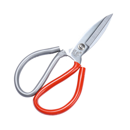 Yichen customized scissors, large rust-proof fish head scissors, strong manganese steel cutting seams, cloth leather scissors, paper cutting handmade 1 pair of black large-head scissors