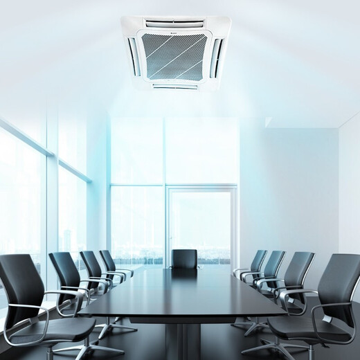 Gree (GREE) central air conditioner 5 HP/3 HP/2 HP ceiling-mounted one-to-one ceiling unit embedded patio unit office commercial four-sided air outlet second-hand 95 new package installation 5 HP heating and cooling eight-sided panel