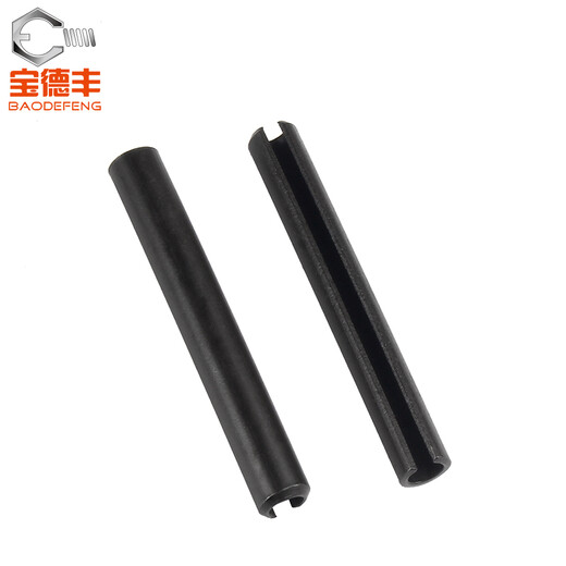 Baodefeng iron black open elastic pin cylindrical pin hollow positioning pin GB879 pin shaft national standard fastener standard parts M5x30 50 pieces