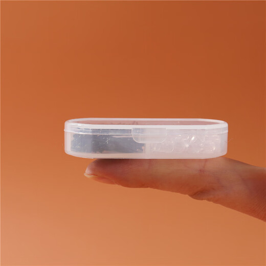 Su Shiliu Ear stick plastic invisible ear studs for women transparent black ear acupuncture students anti-occlusion ear stick round head ear piercing set 60 transparent round head ear studs + ear plugs