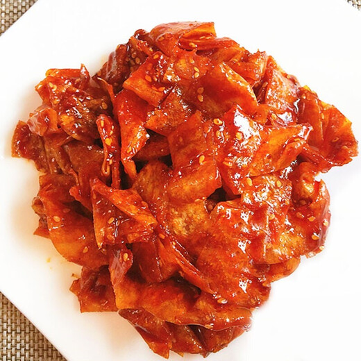 Yancheng spicy slices, bean skin spicy flavor, Yanbian flavor vegetarian meat, specialty artificial meat and soy products, various flavors of childhood snacks 35g*30 bags, thick strips, total 1050g