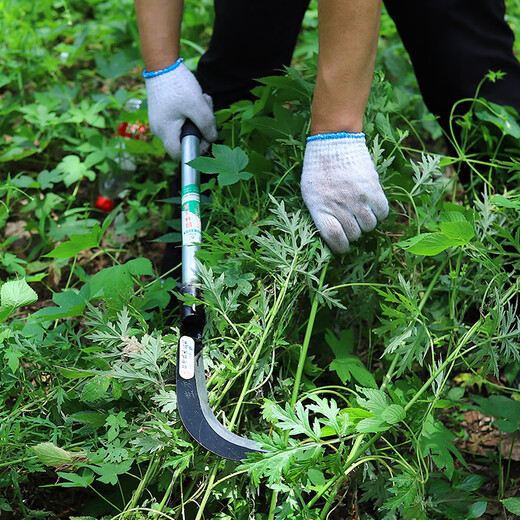 Li Nong household welding hatchet with extended iron handle light water pipe sickle lawn mower outdoor long handle hook knife