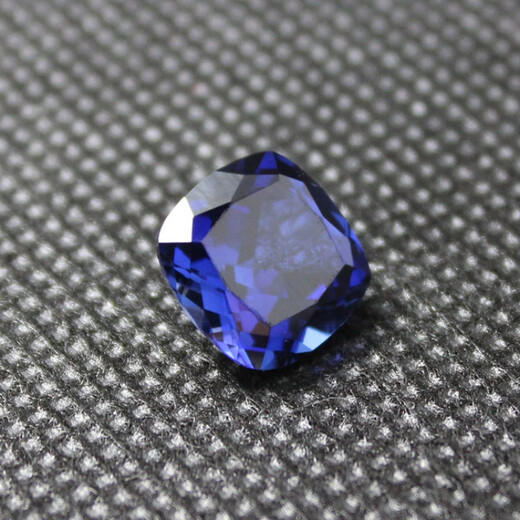 Fat Donglai quality tanzanite loose stone flawless pure heart of the ocean full azure blue tanzanite sapphire fat square (12X12mm)