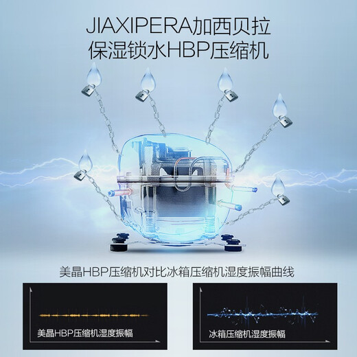 Meijing (raching) MA50 constant temperature and humidity cigar cabinet humidifier compressor precise temperature control and humidity control cigar humidor humidor household starry black (Spanish cedar wood shelf)