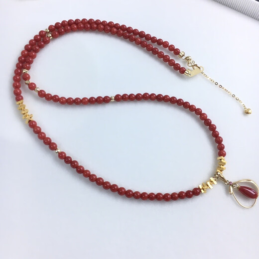 Zhaohao Coral Necklace Zodiac Year Ball Necklace