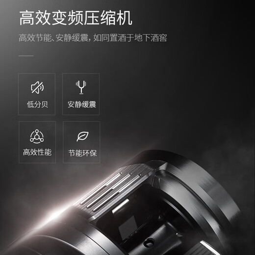 EREMITE external door panel embedded red wine cabinet constant temperature wine cabinet cold drink tea refrigerator frost-free air-cooled cold drink tea cabinet fresh cabinet Embraco frequency conversion embedded wine cabinet dual temperature/no handle voice control door opening 101 bottles