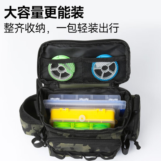 Xionghuo multifunctional Luya bag, large capacity Luya waist bag, fishing gear bag, fishing rod accessories storage bag, Scorpio model