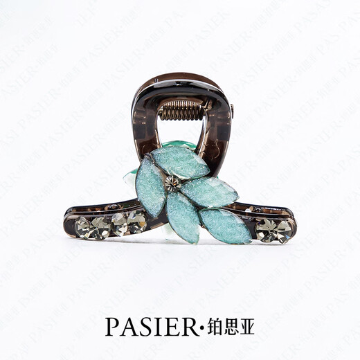 Bosiya Drunken Breeze Hair Clip for Women Adults 2025 New High-end Small Clip Elegant Shark Clip Headwear Hairpin Hair Accessory Green 4cm