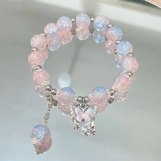 Valentinstagsatmosphäre Super Märchen Schmetterlingsblattarmband Frauen Nischendesign Ins Forest Feenarmband geben Freundin M479+480+481 Drei-teiliges Armband Set