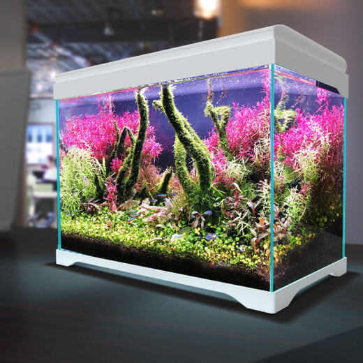 Sensen ultra-white glass integrated small fish tank AT-350B self-circulating ecological fish tank desktop ornamental aquarium