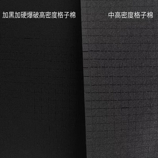 Huachenzhi hand-shred sponge water-absorbent high-density shock-proof plaid cotton tool box hand-shred sponge photography camera lining filled cotton black blasted plaid cotton 465*340*80mm