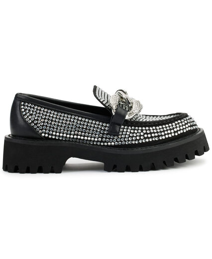 Karl LagerfeldKARL LAGERFELD Women's Giana Slip-On Shoes Flats Transparent/Black 5.5